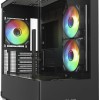Sharkoon SHARK CM100 Gaming Micro Tower Κουτί Υπολογιστή με Πλαϊνό Παράθυρο και ARGB Φωτισμό Μαύρο