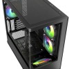 Sharkoon SHARK CM100 Gaming Micro Tower Κουτί Υπολογιστή με Πλαϊνό Παράθυρο και ARGB Φωτισμό Μαύρο