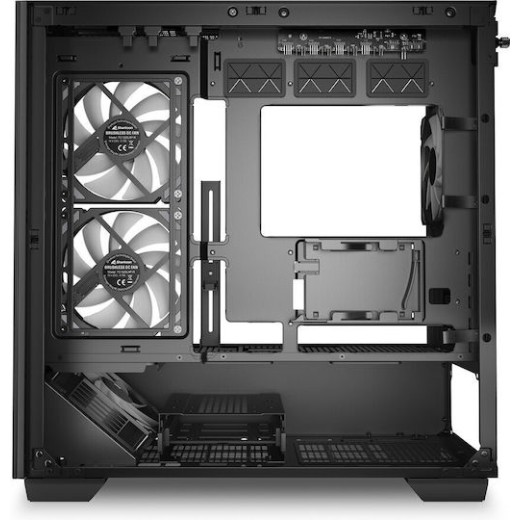 Sharkoon SHARK CM100 Gaming Micro Tower Κουτί Υπολογιστή με Πλαϊνό Παράθυρο και ARGB Φωτισμό Μαύρο