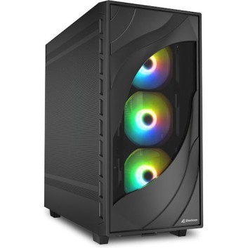 Sharkoon Rebel C80M RGB Gaming Midi Tower Κουτί Υπολογιστή Μαύρο