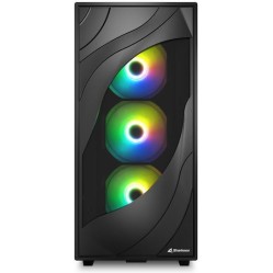 Sharkoon Rebel C80M RGB Gaming Midi Tower Κουτί Υπολογιστή Μαύρο