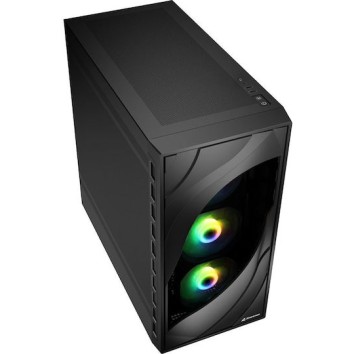 Sharkoon Rebel C80M RGB Gaming Midi Tower Κουτί Υπολογιστή Μαύρο