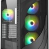 Sharkoon Rebel C80G RGB Gaming Midi Tower Κουτί Υπολογιστή με Πλαϊνό Παράθυρο Μαύρο