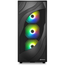 Sharkoon Rebel C80G RGB Gaming Midi Tower Κουτί Υπολογιστή με Πλαϊνό Παράθυρο Μαύρο