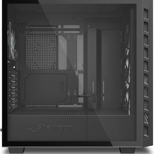 Sharkoon Rebel C80G RGB Gaming Midi Tower Κουτί Υπολογιστή με Πλαϊνό Παράθυρο Μαύρο