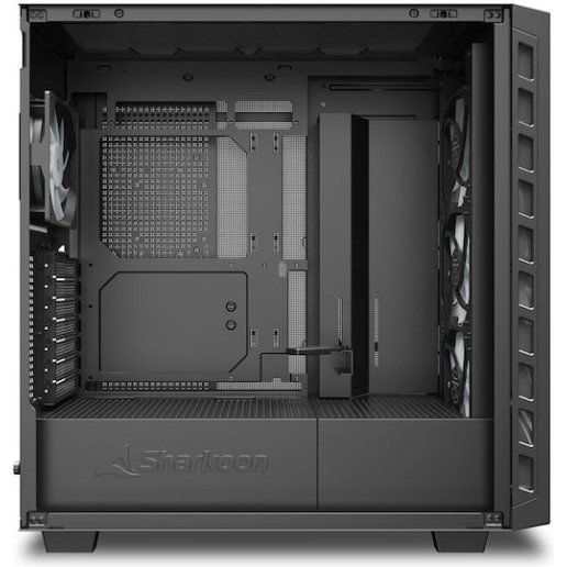 Sharkoon Rebel C80G RGB Gaming Midi Tower Κουτί Υπολογιστή με Πλαϊνό Παράθυρο Μαύρο