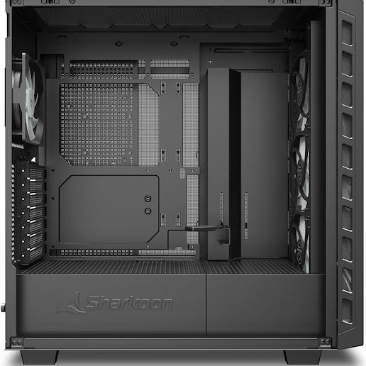 Sharkoon Rebel C80G RGB Gaming Midi Tower Κουτί Υπολογιστή με Πλαϊνό Παράθυρο Μαύρο