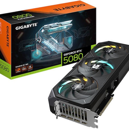 Gigabyte GeForce RTX 5080 16GB GDDR7 GAMING OC Κάρτα Γραφικών