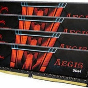 G.Skill Aegis DDR4 DDR4 64GB RAM με 4x16GB Modules και Ταχύτητα 3200 για Desktop