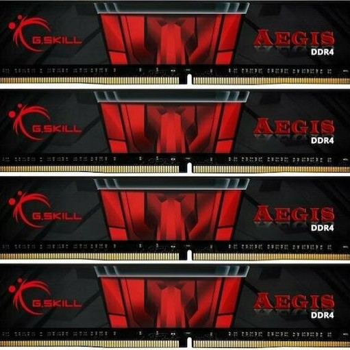 G.Skill Aegis DDR4 DDR4 64GB RAM με 4x16GB Modules και Ταχύτητα 3200 για Desktop