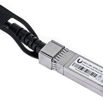 Ubiquiti Καλώδιο Οπτικής Ίνας SFP+ 0.5m Μαύρο 1τμχ