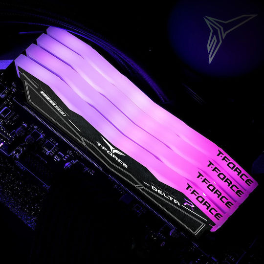 TeamGroup Delta RGB DDR5 32GB RAM με 2x16GB Modules και Ταχύτητα 6000 για Desktop
