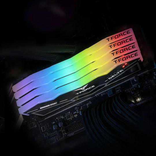 TeamGroup Delta RGB DDR5 32GB RAM με 2x16GB Modules και Ταχύτητα 6000 για Desktop