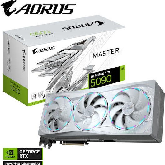 Gigabyte GeForce RTX 5090 32GB GDDR7 MASTER ICE 32G Κάρτα Γραφικών