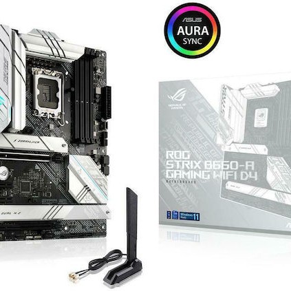 Asus ROG Strix B660-A Gaming WiFi D4 Motherboard ATX με Intel 1700 Socket 90MB18S0-M0EAY0