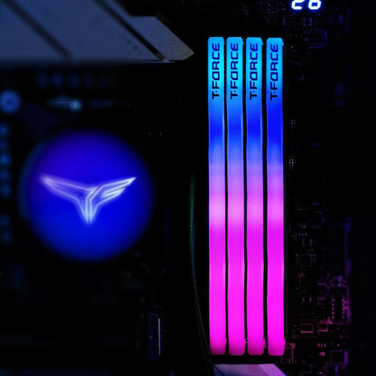 TeamGroup Delta RGB White DDR5 64GB RAM με 2x32GB Modules και Ταχύτητα 6000 για Desktop