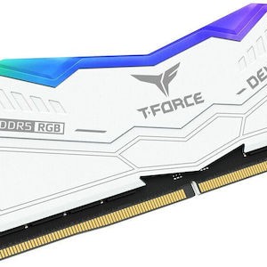 TeamGroup Delta RGB White DDR5 64GB RAM με 2x32GB Modules και Ταχύτητα 6000 για Desktop