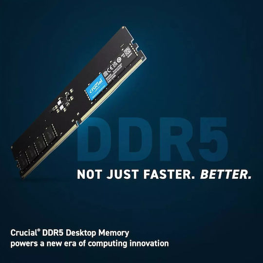 Crucial DDR5 με Module 1x32GB και Ταχύτητα 5600 για Desktop