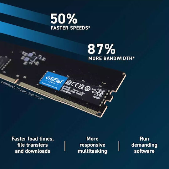 Crucial DDR5 με Module 1x32GB και Ταχύτητα 5600 για Desktop