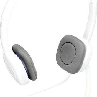 Logitech H150 On Ear Multimedia Ακουστικά με μικροφωνο και σύνδεση 3.5mm Jack σε Λευκό χρώμα