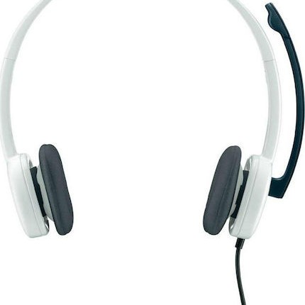 Logitech H150 On Ear Multimedia Ακουστικά με μικροφωνο και σύνδεση 3.5mm Jack σε Λευκό χρώμα