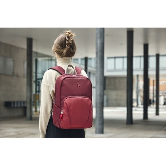 Wenger Motion Τσάντα Πλάτης για Laptop σε Κόκκινο χρώμα