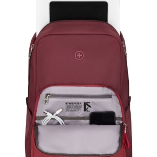 Wenger Motion Τσάντα Πλάτης για Laptop σε Κόκκινο χρώμα