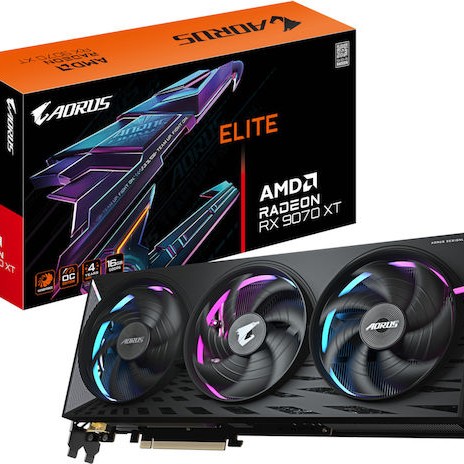 Gigabyte Radeon RX 9070 XT 16GB GDDR6 Aorus Elite Κάρτα Γραφικών