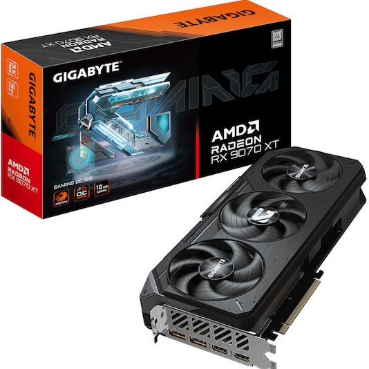 Gigabyte Radeon RX 9070 XT 16GB GDDR6 GAMING OC Κάρτα Γραφικών