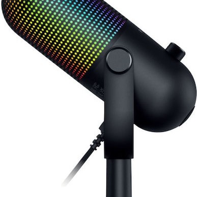 Razer Seiren V3 Chroma Πυκνωτικό Μικρόφωνο USB Επιτραπέζιο για Φωνητικά