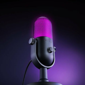 Razer Seiren V3 Chroma Πυκνωτικό Μικρόφωνο USB Επιτραπέζιο για Φωνητικά