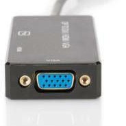 Digitus Μετατροπέας DisplayPort male σε DVI-D / HDMI / VGA female (AK-340418-002-S)
