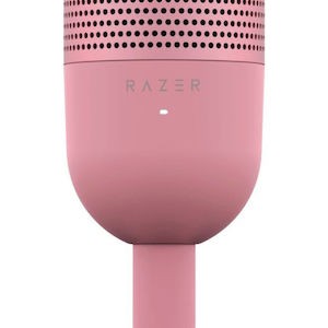 Razer Seiren V3 Mini Πυκνωτικό Μικρόφωνο USB Επιτραπέζιο για Φωνητικά σε Ροζ Χρώμα