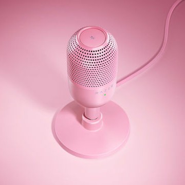 Razer Seiren V3 Mini Πυκνωτικό Μικρόφωνο USB Επιτραπέζιο για Φωνητικά σε Ροζ Χρώμα