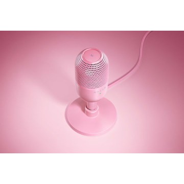 Razer Seiren V3 Mini Πυκνωτικό Μικρόφωνο USB Επιτραπέζιο για Φωνητικά σε Ροζ Χρώμα