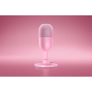 Razer Seiren V3 Mini Πυκνωτικό Μικρόφωνο USB Επιτραπέζιο για Φωνητικά σε Ροζ Χρώμα