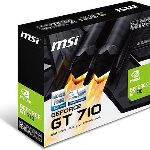 MSI GeForce GT 710 2GB GDDR3 Κάρτα Γραφικών