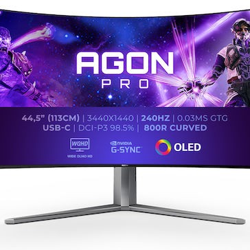 AOC AGON Pro AG456UCZD OLED Curved Gaming Monitor 44.5