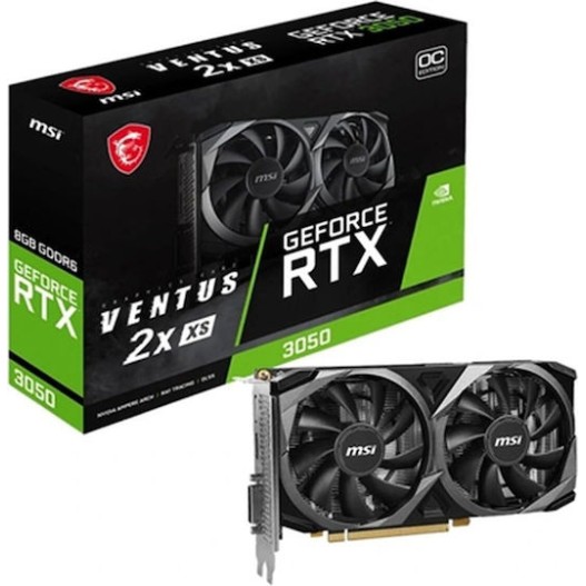 MSI GeForce RTX 3050 8GB GDDR6 Ventus 2X XS OC Κάρτα Γραφικών