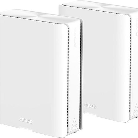 Asus ZenWiFi BQ16 v1 WiFi Mesh Network Access Point Wi‑Fi 7 Quad Band (2.4 & 5 & 5 & 6GHz) σε Διπλό Kit Λευκό