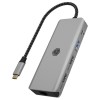 Icy Box IB-DK4012-CPD USB-C Docking Station με HDMI 4K PD Ethernet και σύνδεση 2 Οθονών Γκρι