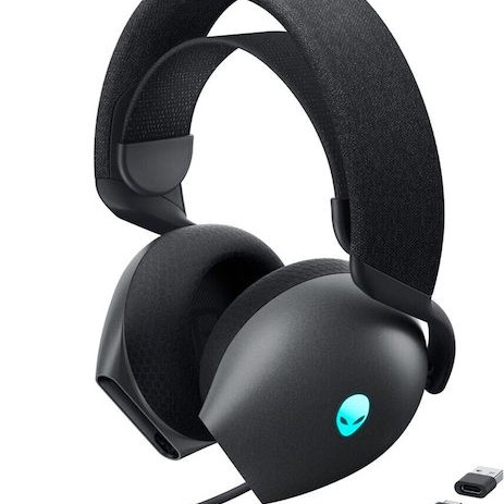 Dell Alienware Tri-Mode Ασύρματο Over Ear Gaming Headset με σύνδεση Bluetooth / USB Dark Side of the Moon