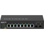 NetGear Managed L2 PoE+ Switch με 8 Θύρες Gigabit (1Gbps) Ethernet και 2 SFP Θύρες