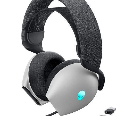 Dell Tri-Mode AW725H Ασύρματο Over Ear Gaming Headset με σύνδεση Bluetooth Lunar Light for Nintendo Switch / PS4 / PS5 / XBOX