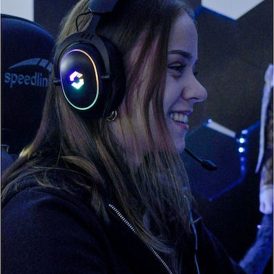 SpeedLink Conux RGB Over Ear Gaming Headset με σύνδεση 2x3.5mm / USB