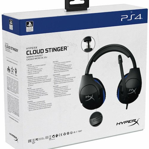 HyperX Cloud Stinger for PS4 Over Ear Gaming Headset με σύνδεση 3.5mm