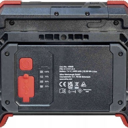 Wiha Προβολέας Εργασίας Επαναφορτιζόμενος LED IP54 με Φωτεινότητα έως 3000lm