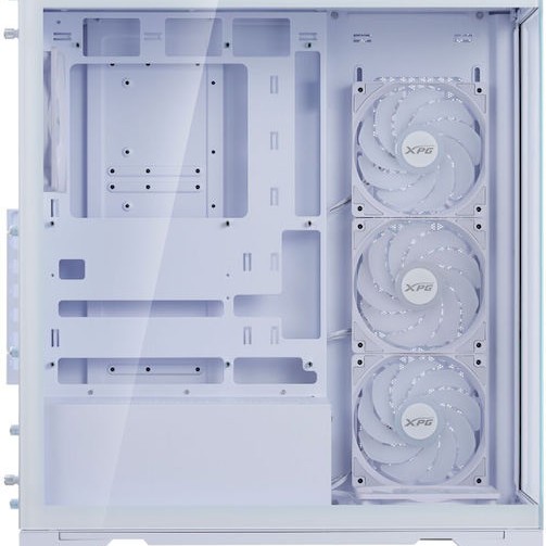 Adata Invader X BTF Midi Tower Κουτί Υπολογιστή με Πλαϊνό Παράθυρο Λευκό