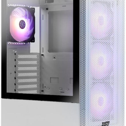Adata XPG Valor Mesh Gaming Midi Tower Κουτί Υπολογιστή με Πλαϊνό Παράθυρο Λευκό