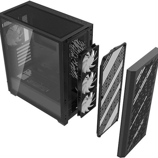 Adata XPG VALOR AIR PRO Midi Tower Κουτί Υπολογιστή με Πλαϊνό Παράθυρο και ARGB Φωτισμό Μαύρο